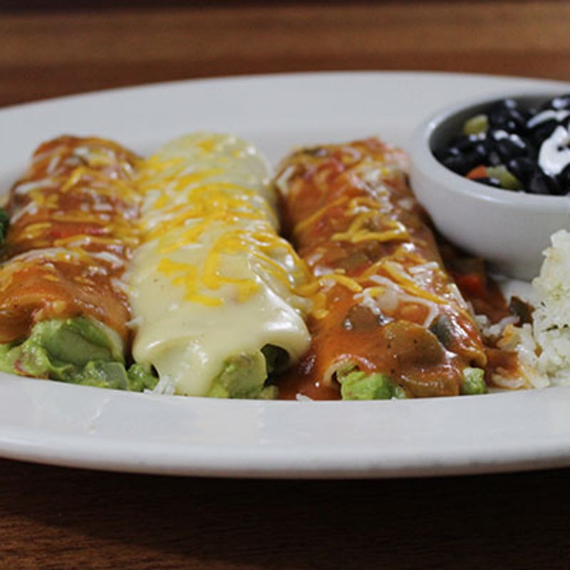 Order Vegetarian Enchiladas food online from Abuelo's Mexican Restaurant store, Lubbock on bringmethat.com