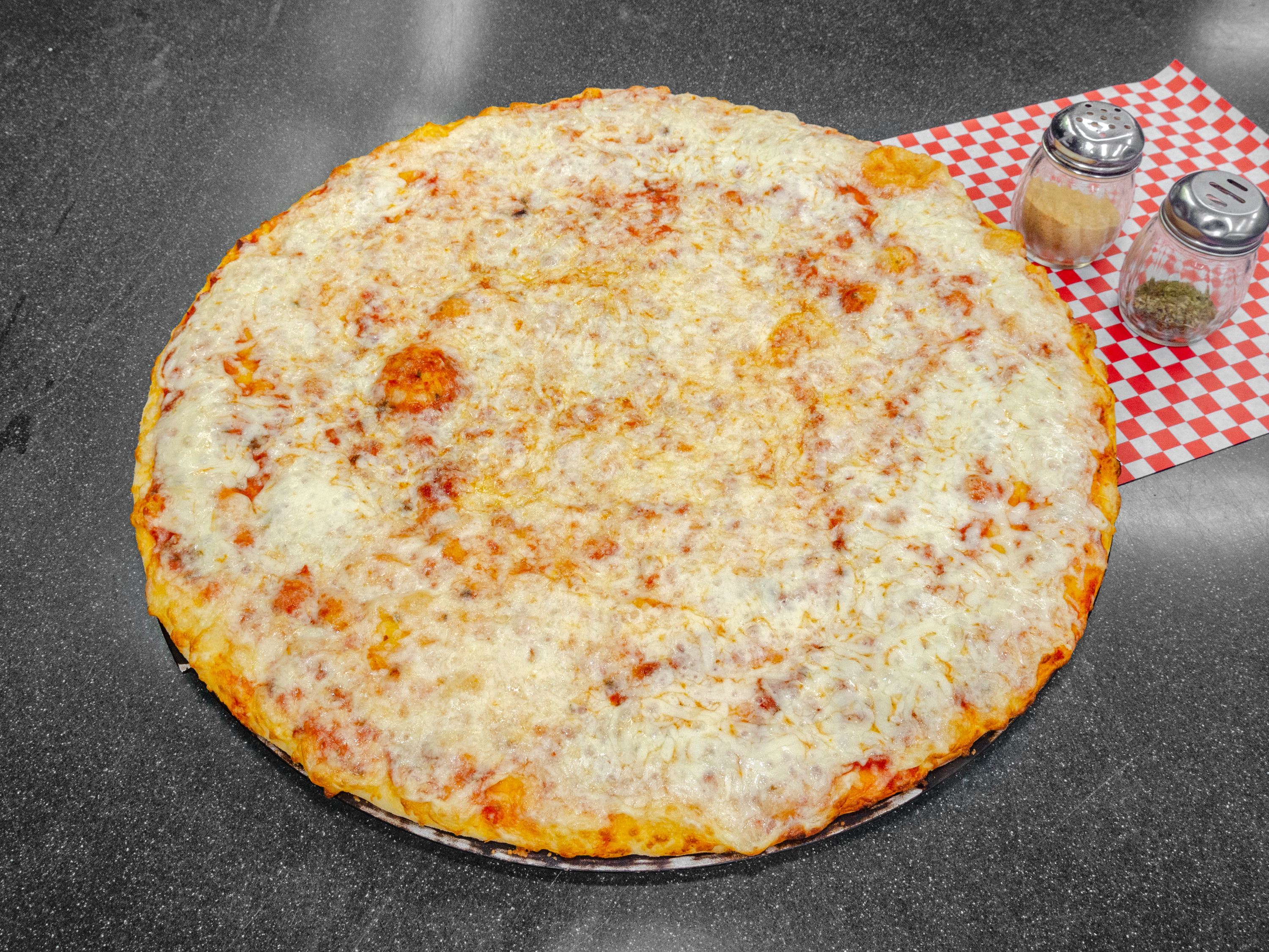 Order Cheese Pizza food online from Giant Manhattan Pizza store, El Cajon on bringmethat.com