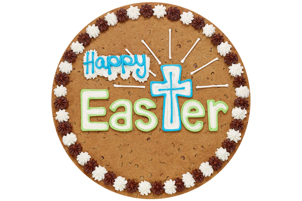 Order Happy Easter Cross - HS2254 food online from Great American Cookies - Bel Air Mall store, Mobile on bringmethat.com
