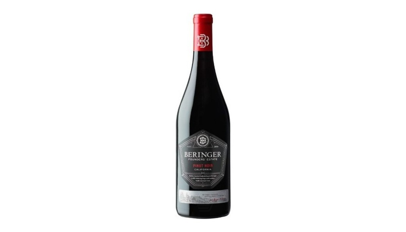 Order Beringer Founders' Estate Vin de Pays d'Oc, France Pinot Noir 750mL food online from Liquor Palace store, Burbank on bringmethat.com