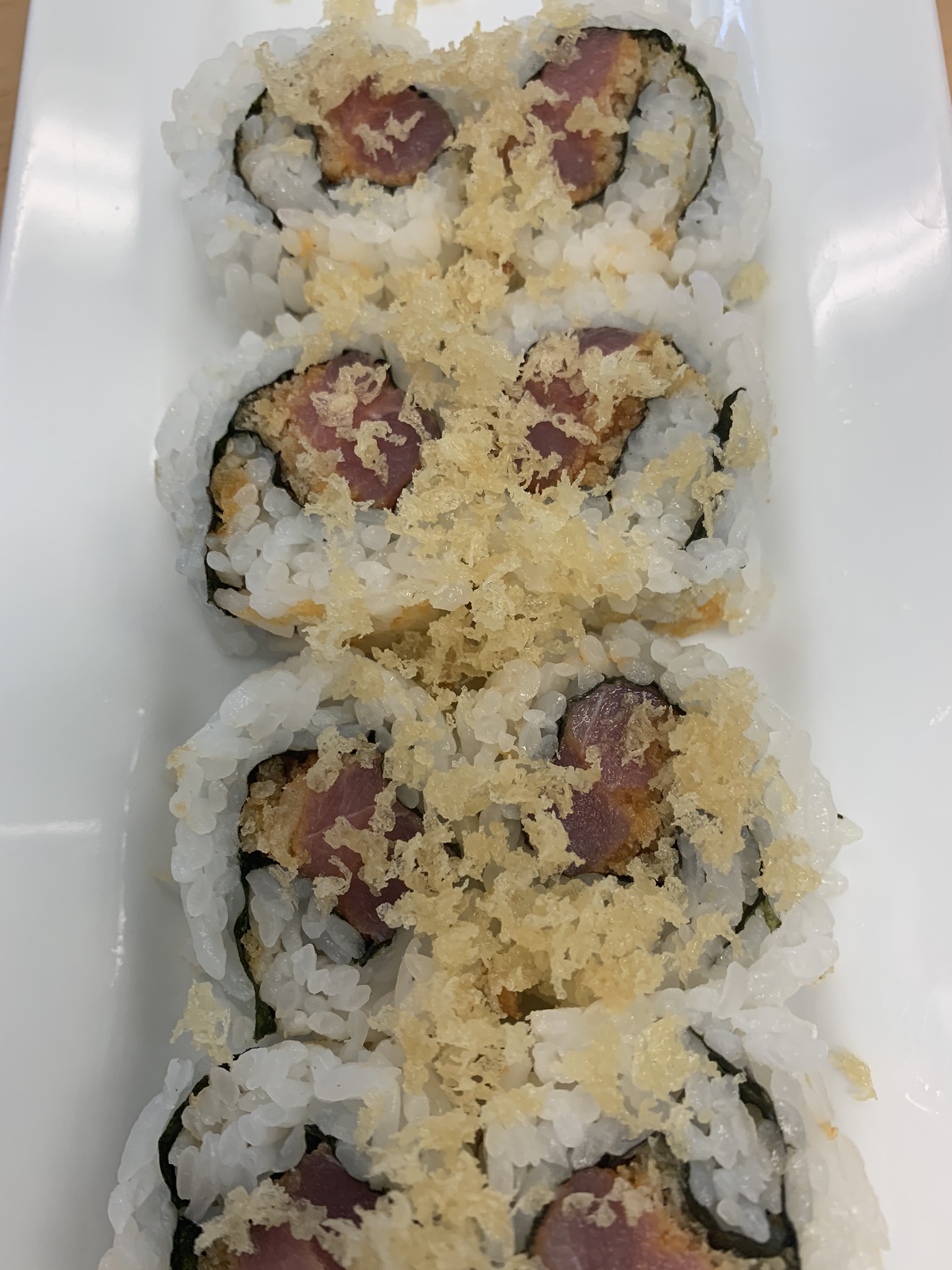 Order 10 Piece Crunchy Dynamite Roll food online from Jazz Sushi Bar store, New Orleans on bringmethat.com