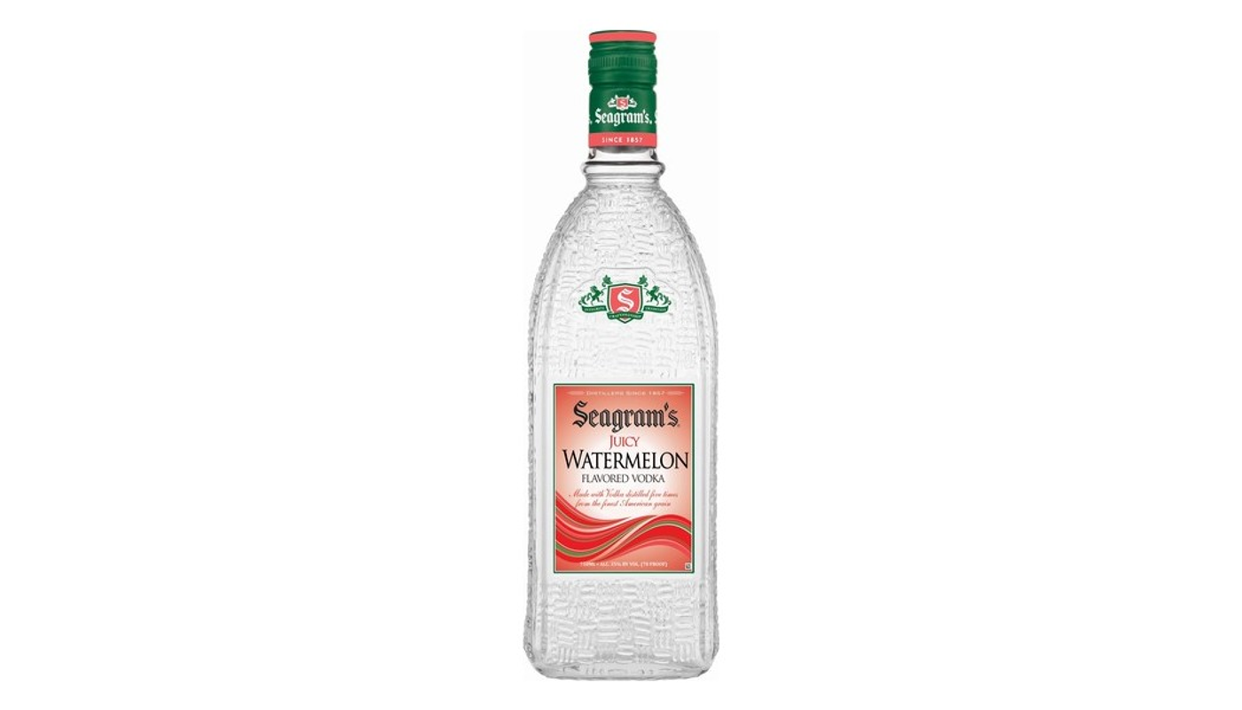 Order Seagram's Juicy Watermelon Vodka 375mL food online from Liquor Palace store, Burbank on bringmethat.com