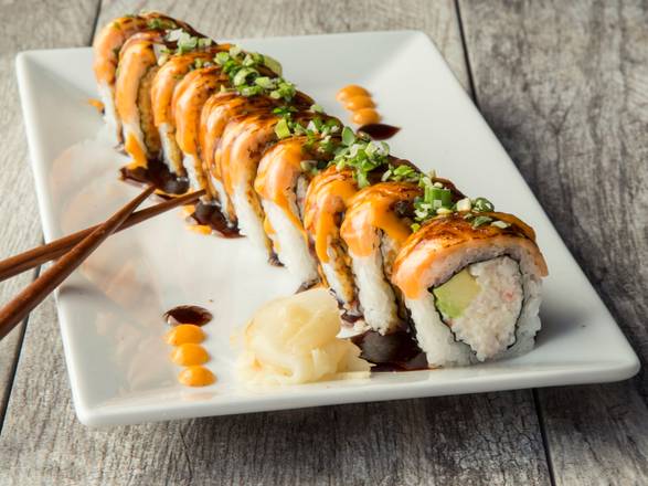 Order Lion King Roll food online from Yogis Grill store, Tempe on bringmethat.com
