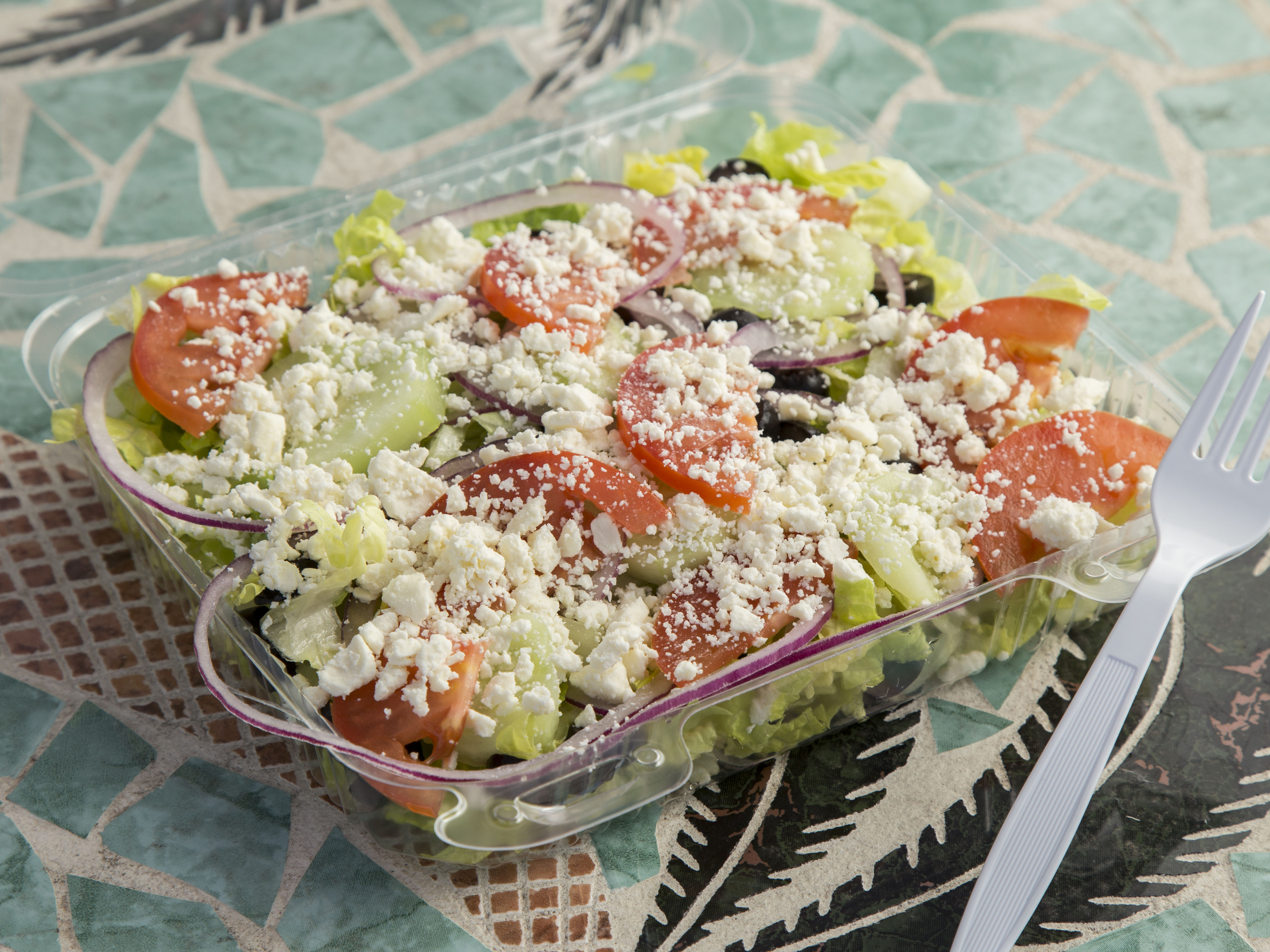 Order Greek Salad food online from Food-N-Things Deli And More store, Scottsdale on bringmethat.com