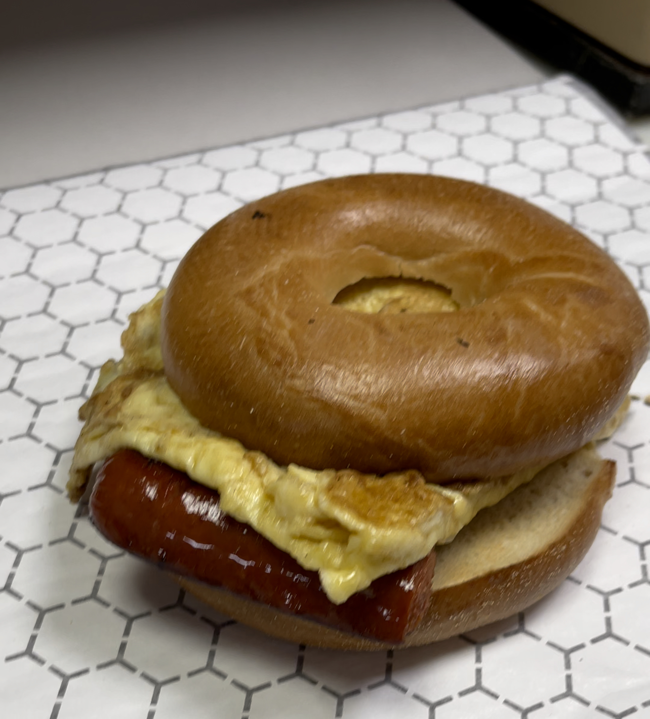 Order Small Hot Sausage, Egg and Cheese Sandwich food online from Vicki Cold Cuts store, Crum Lynne on bringmethat.com