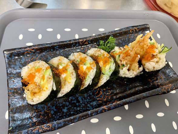 Order Shrimp Tempura Roll food online from Ryoshin Sushi store, Belmont on bringmethat.com