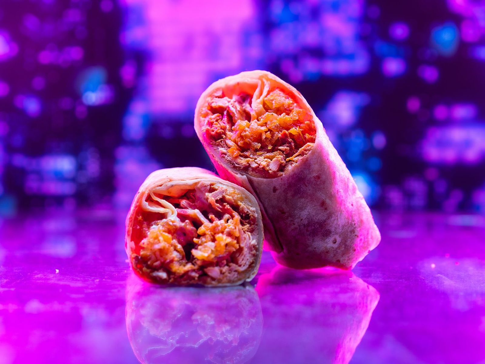 Order Buffalo Soldier Burrito - Chicken + Bacon food online from Nocturnal Eats store, Long Beach on bringmethat.com