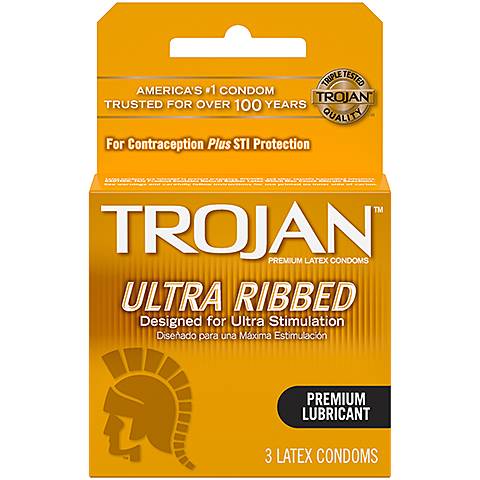 Order Trojan Ribbed Condom 3 Pack food online from 7-Eleven store, Lakewood on bringmethat.com