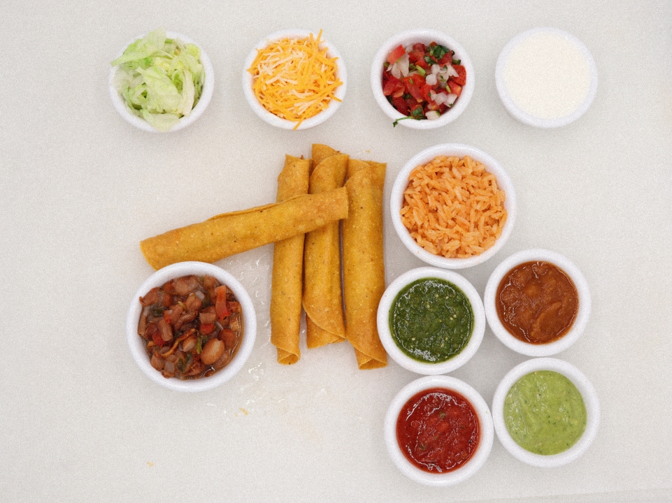 Order Chicken Flautas food online from Oscar Authentic Mexican Grill store, Olathe on bringmethat.com