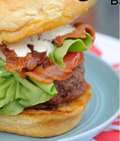 Order Bacon Ranch Burger food online from The Wormhole store, Savannah on bringmethat.com