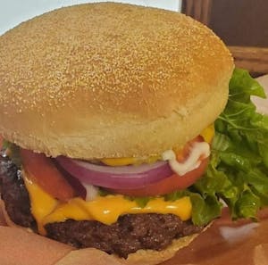 Order 1/4 Pound Cheeseburger food online from Chip Monks store, Chicago on bringmethat.com