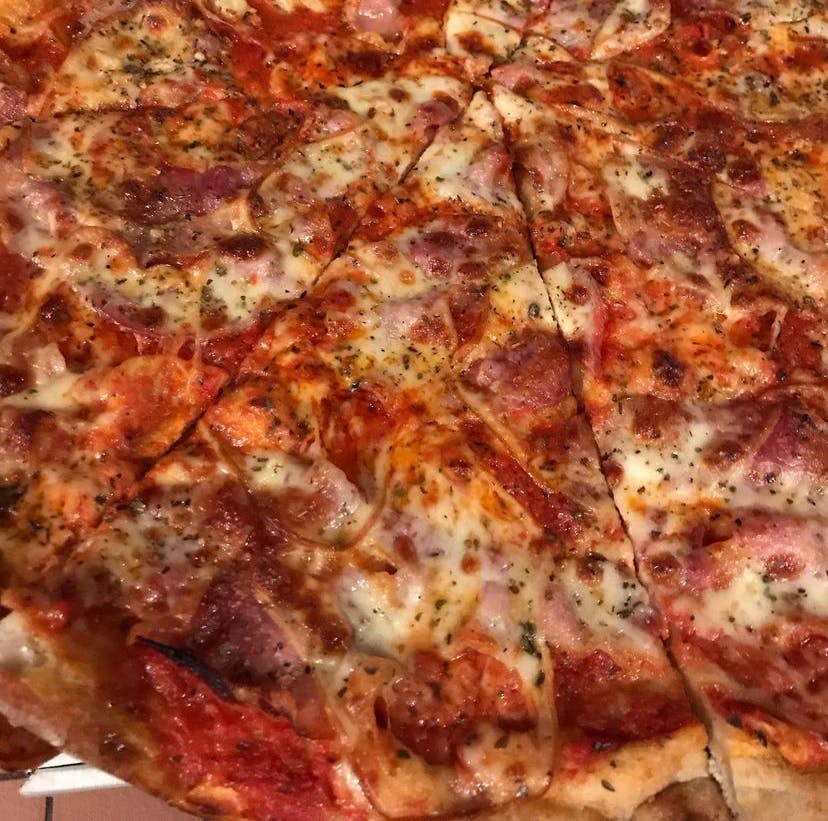 Order Old Smokey Pizza - Small 14" food online from Rustica store, Philadelphia on bringmethat.com