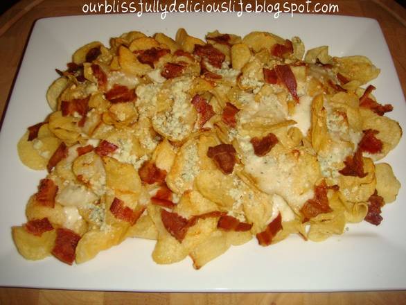 Order Chips W/ Cheese & Bacon food online from Elizabeth Pizza store, Eden on bringmethat.com