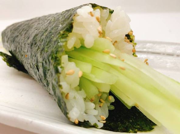 Order Cucumber Hand Roll food online from Narumi Sushi store, Lemon Grove on bringmethat.com