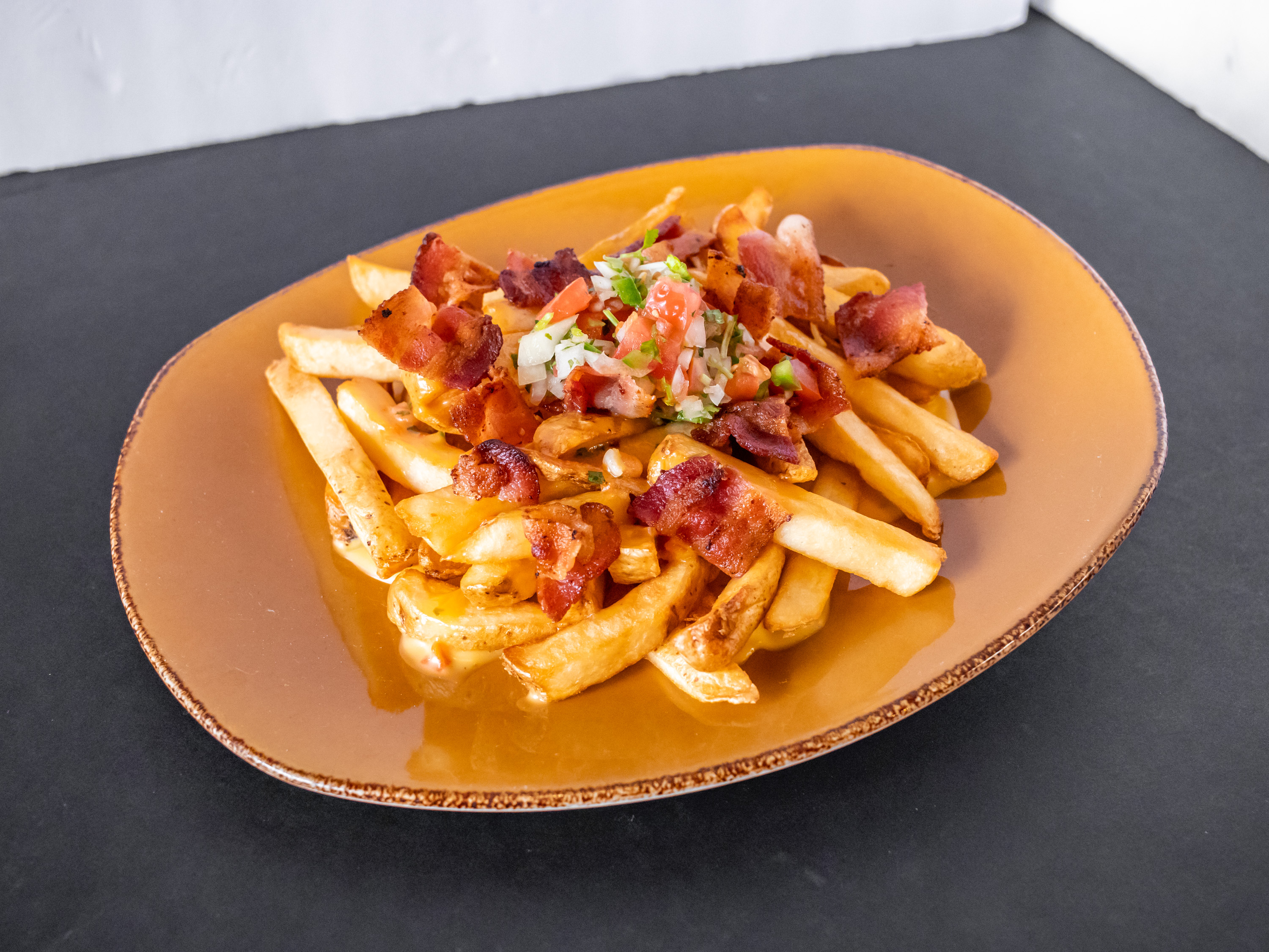Order Smothered Fries food online from STEEL HOUSE BAR & GRILL store, Houston on bringmethat.com