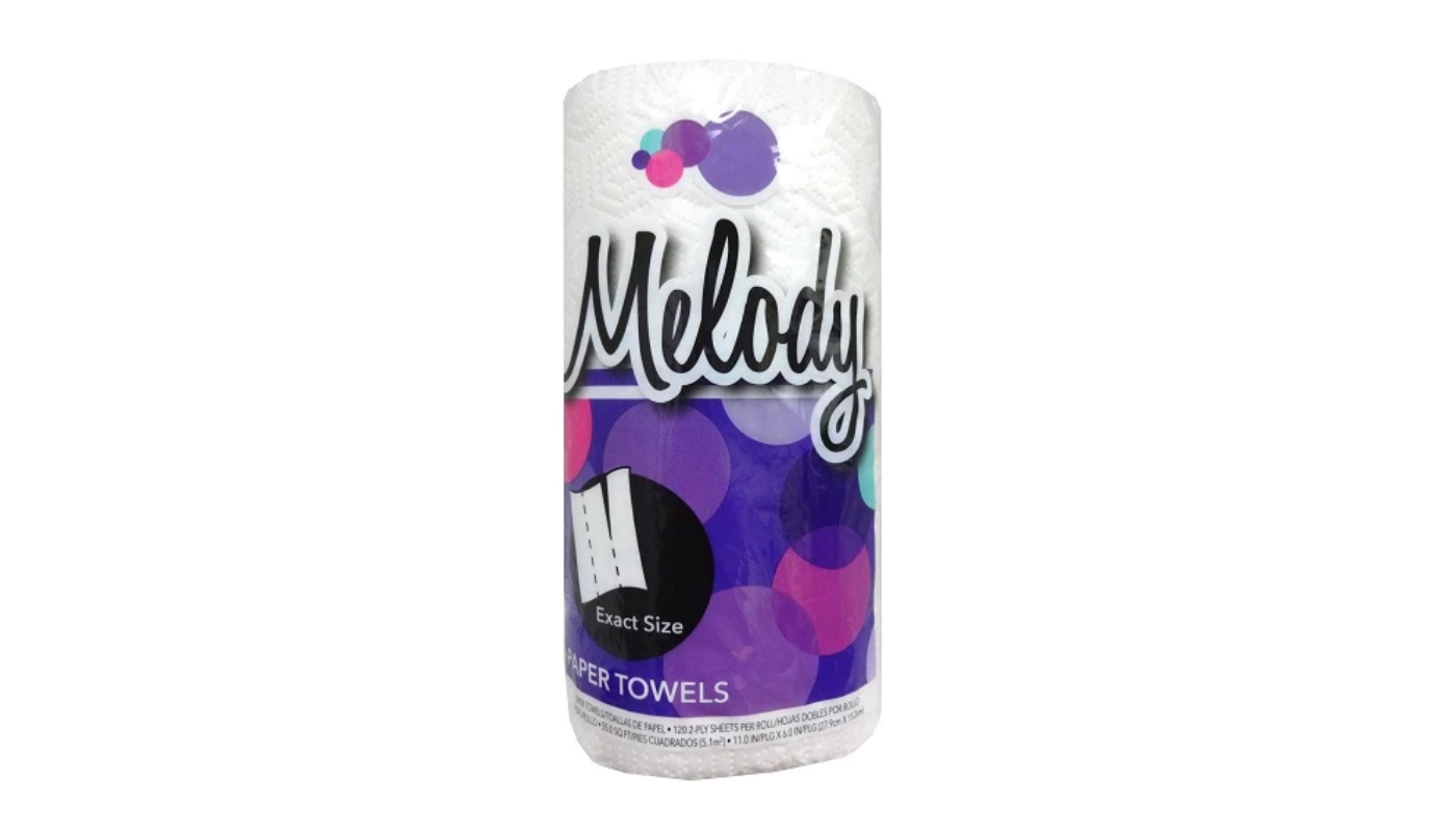 Order Melody Paper Towels 62 Sheets food online from M & M Liquor & Jr Market store, Anaheim on bringmethat.com