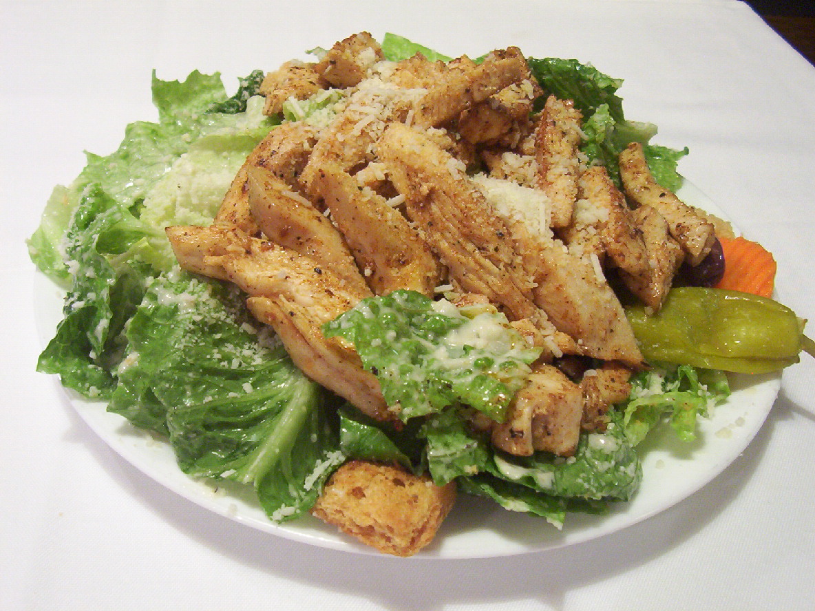 Order Chicken Caesar Salad food online from Salsa Grill store, Woodlawn on bringmethat.com