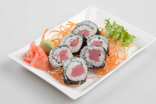Order Tuna Roll (6 pcs) food online from Tokyo San store, San Diego on bringmethat.com