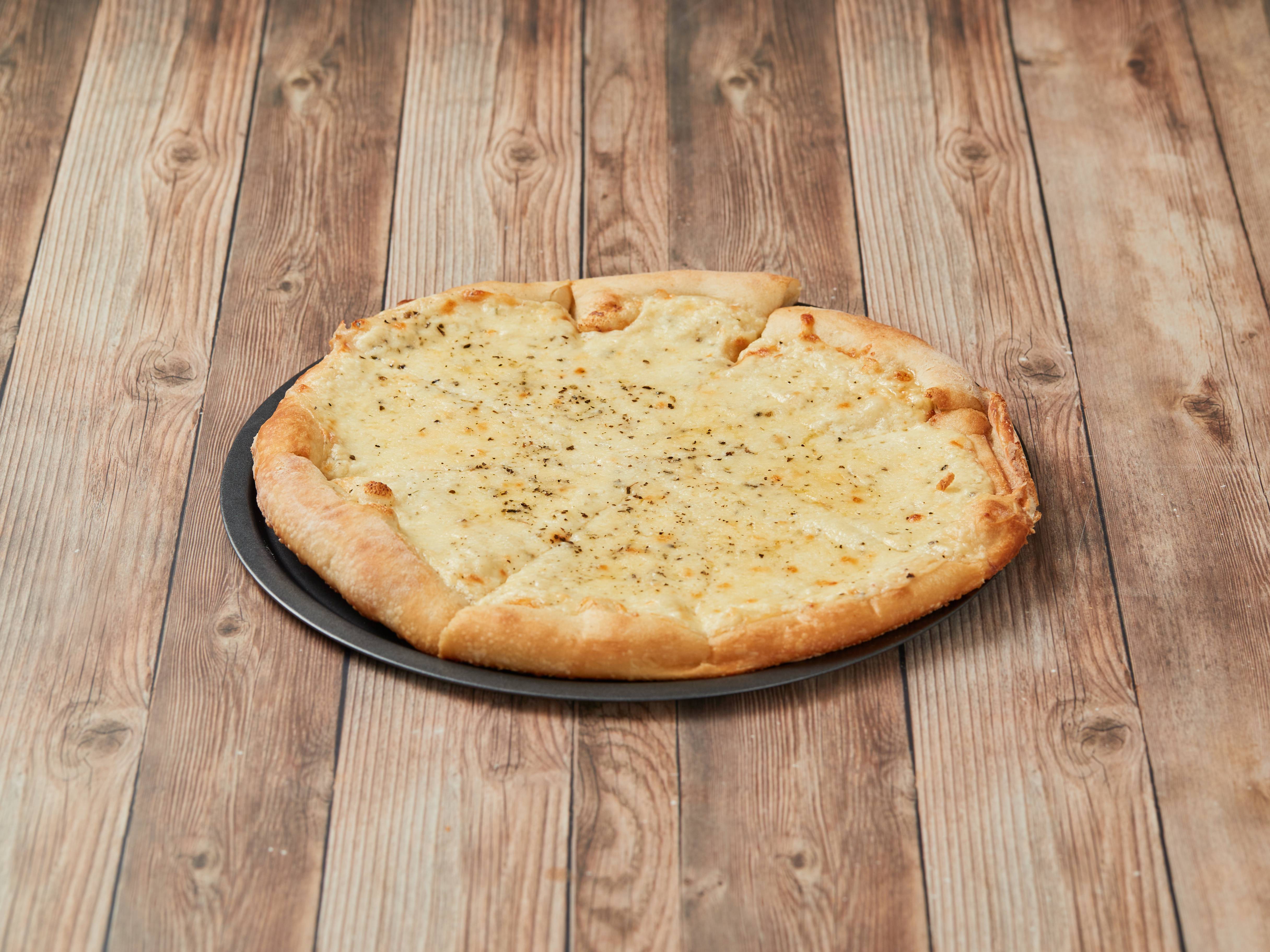 Order White Thin Crust Cheese Pizza food online from Anthonys Pizza & Pasta store, Aurora on bringmethat.com