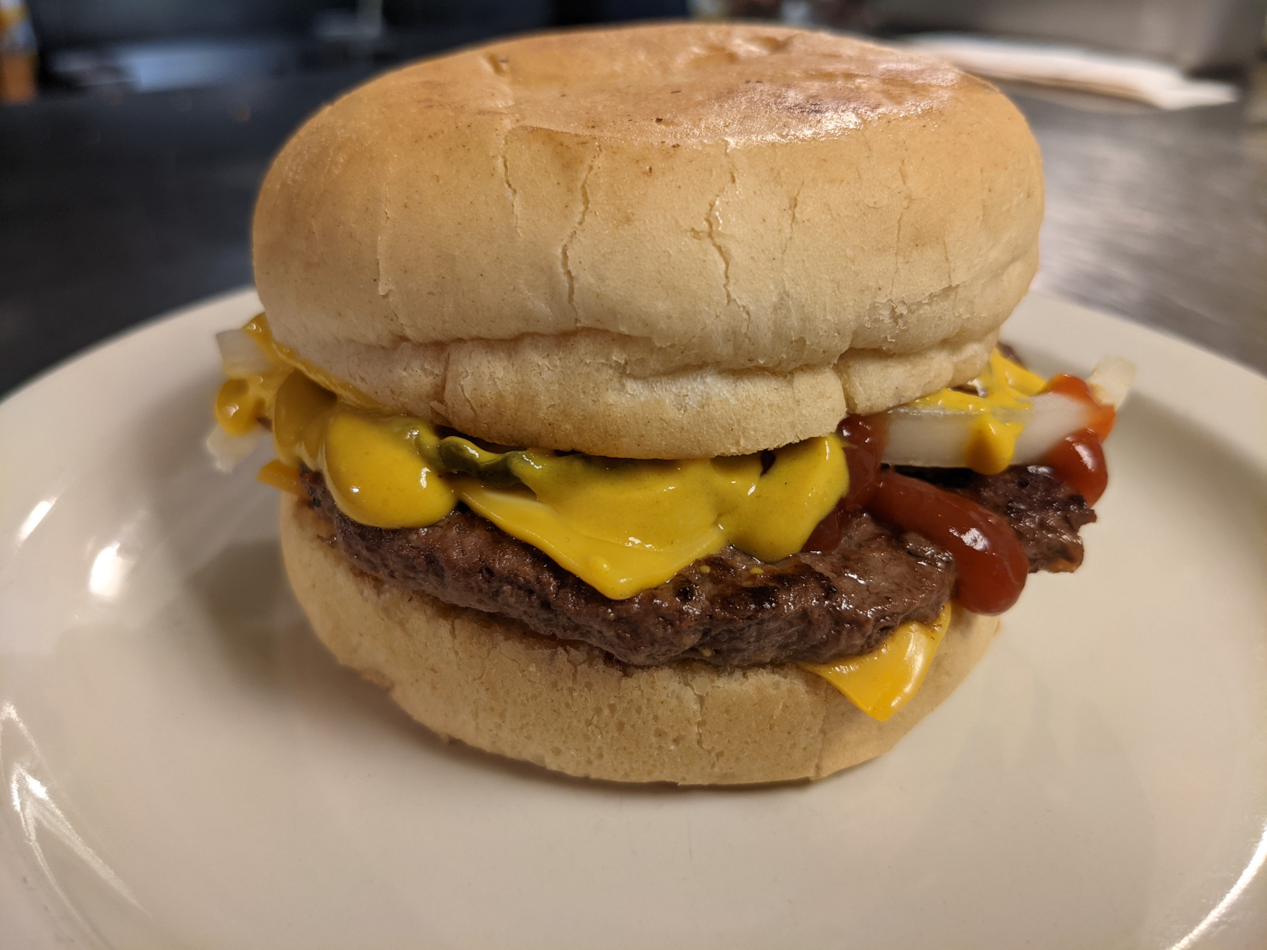 Order Single Bobert with Cheese food online from Bobert Burgers store, Omaha on bringmethat.com