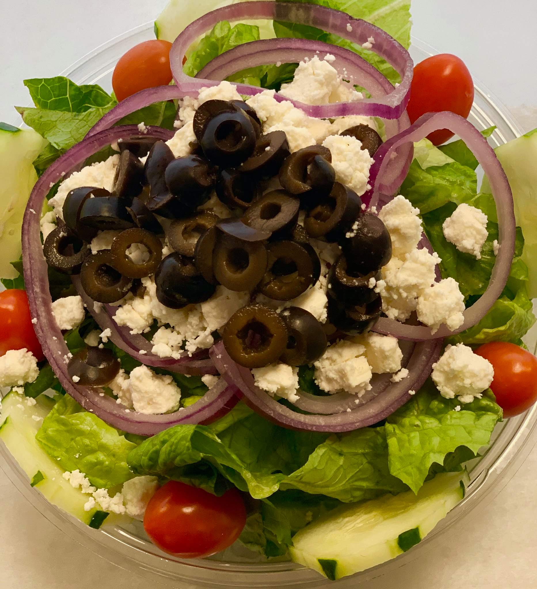Order Greek Salad food online from Bob Bagels store, Lyndhurst on bringmethat.com