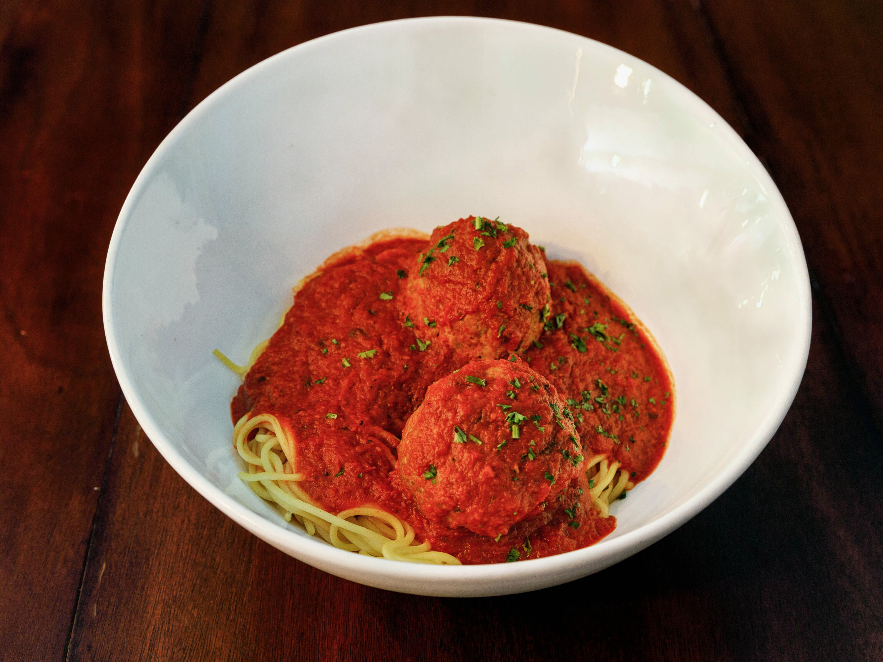 Order Spaghetti with Meatballs food online from Milano Italian Grill store, San Antonio on bringmethat.com