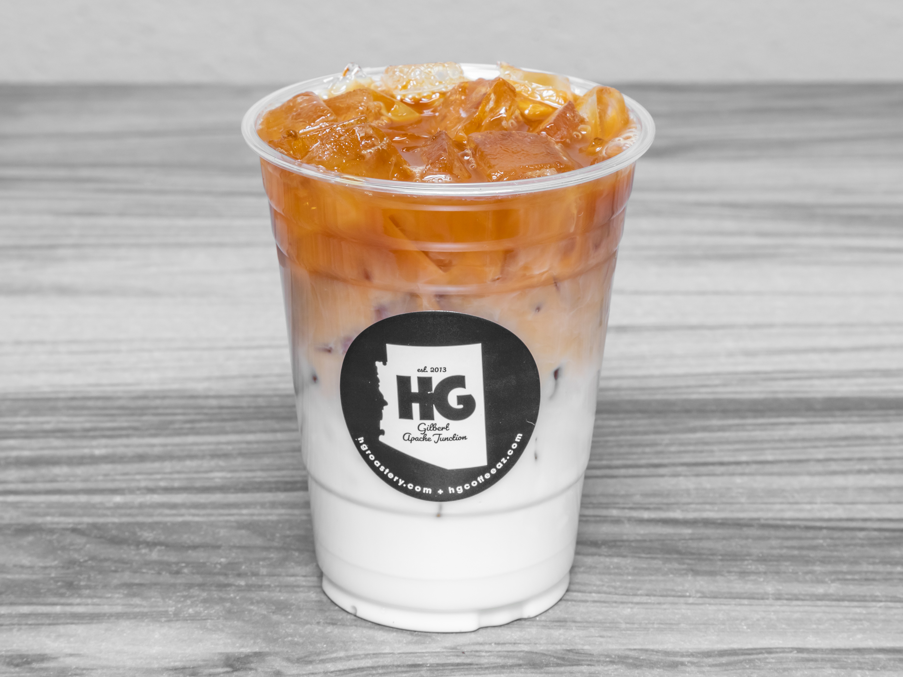 Order Iced Latte food online from Hg Coffee store, Apache Junction on bringmethat.com