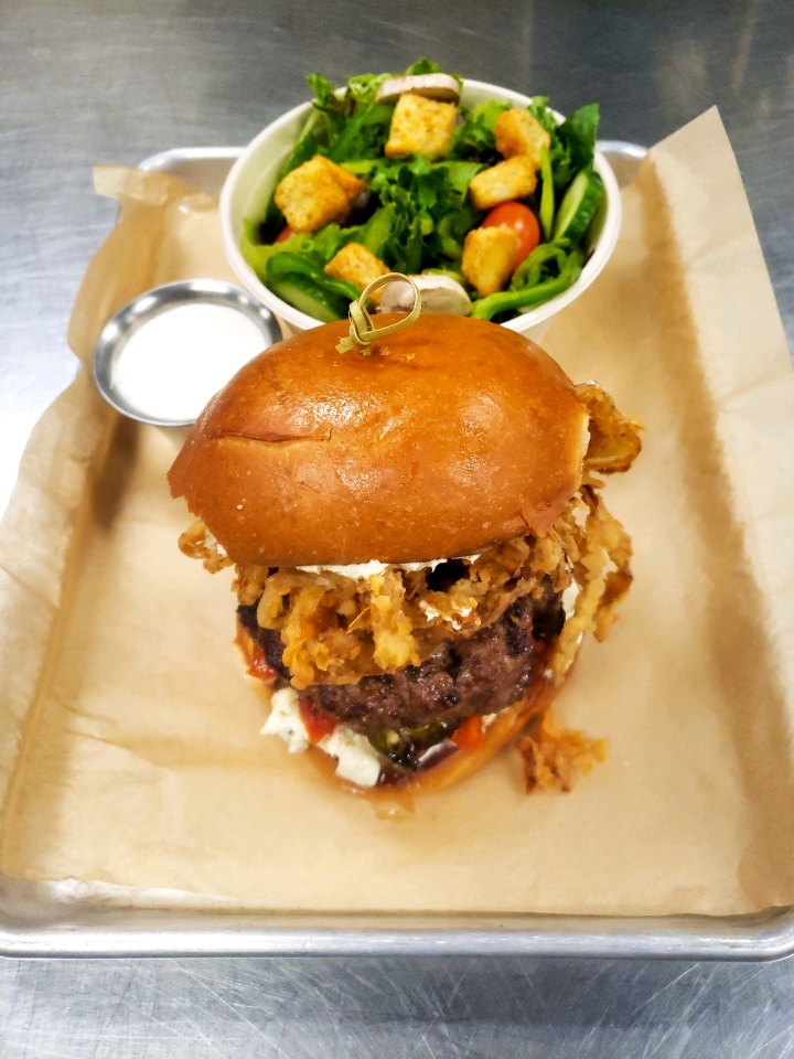 Order Jalapeno Chile Bomber Burger food online from Four Peaks Brewing Company store, Tempe on bringmethat.com