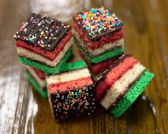 Order Rainbow Cookie (3 pcs) food online from My Three Sons Bagels store, Garden City on bringmethat.com