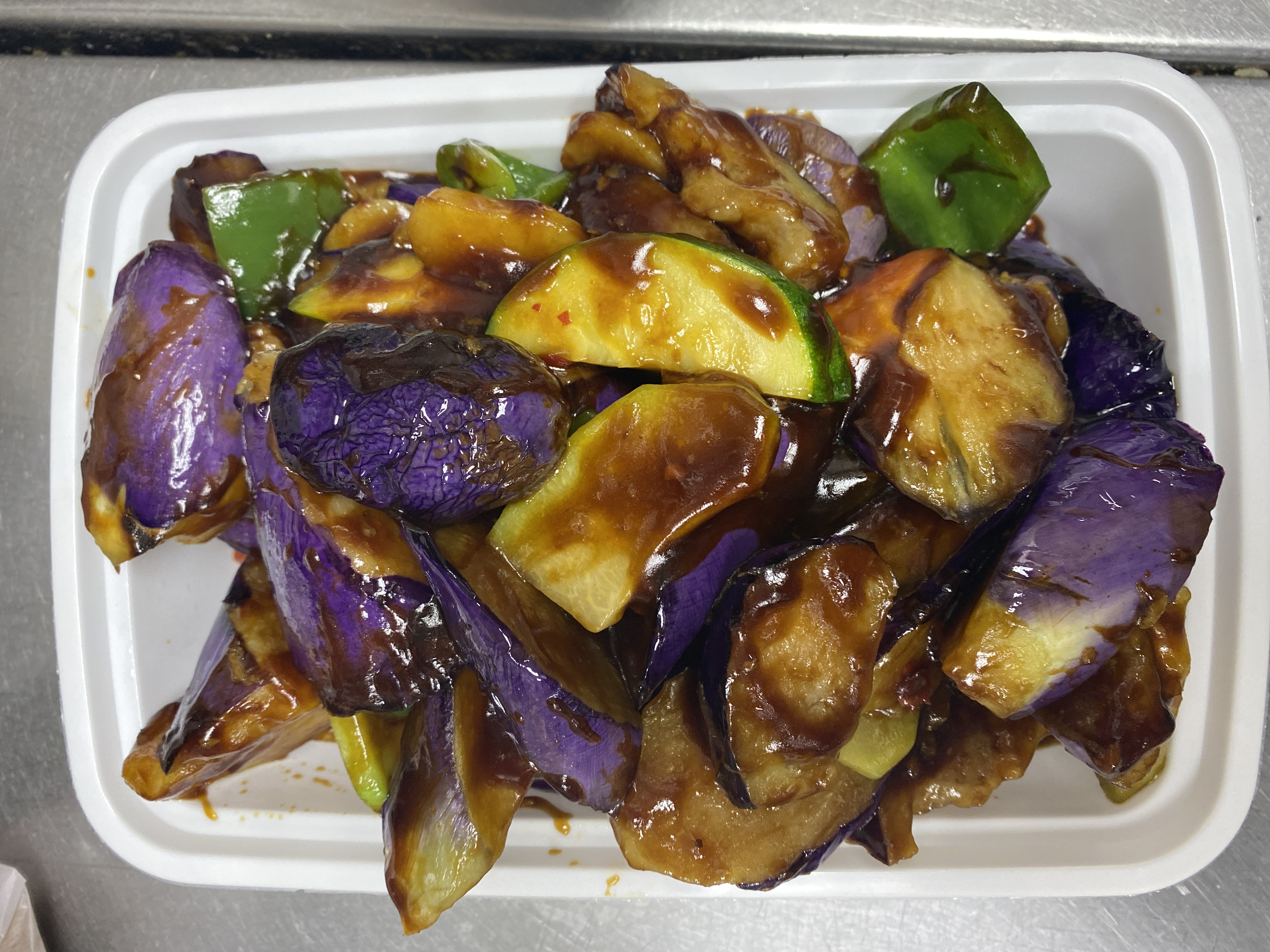 Order 93. Eggplant with Garlic Sauce food online from Fortune East store, Garden City Park on bringmethat.com