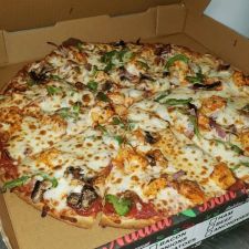 Order Buffalo Chicken Pizza food online from Dan Pizza Wings n Beer Deck store, Kemah on bringmethat.com