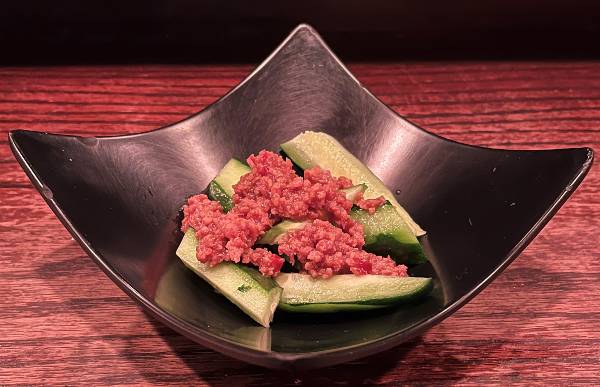 Order Cucumber with spicy ground chicken food online from Sasaya store, Los Angeles on bringmethat.com