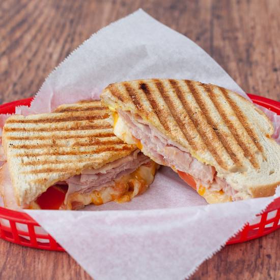 Order Ham & Cheese Panini food online from Skimmer Panini Grill store, Mission Viejo on bringmethat.com
