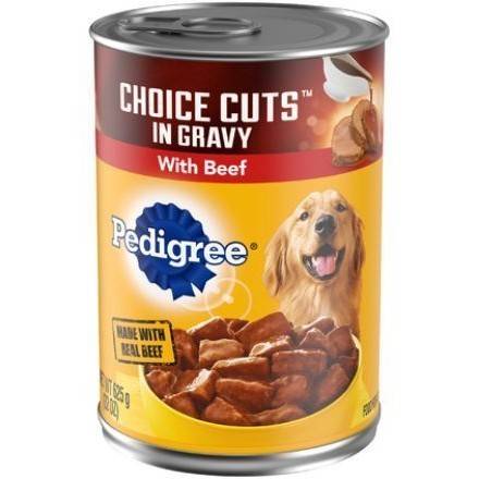 Order Pedigree Choice Cuts In Gravy with Beef Wet Dog Food (22 oz) food online from Light Speed Market store, Marietta on bringmethat.com
