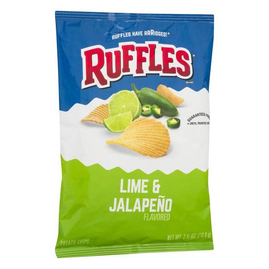Order Ruffles · Lime & Jalapeno Potato Chips (2.5 oz) food online from Mesa Liquor store, Mesa on bringmethat.com