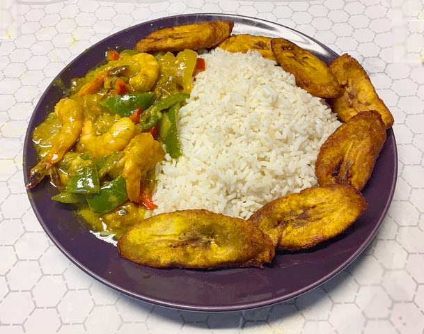 Order 8a. Curry Shrimp food online from Africana Cuisine store, Perry Hall on bringmethat.com