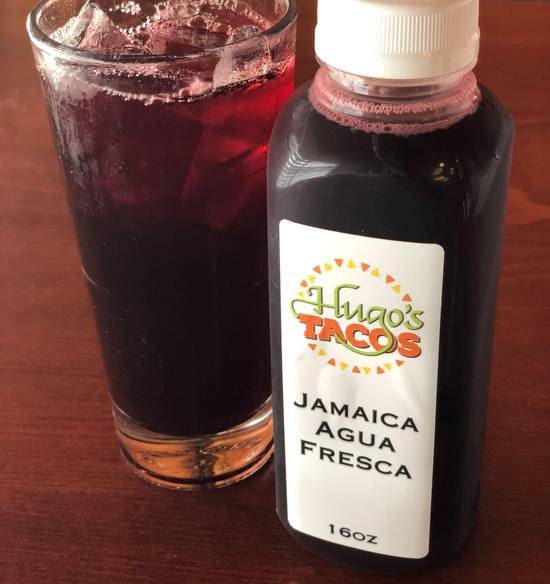 Order Jamaica Agua Fresca food online from Hugo Tacos store, Los Angeles on bringmethat.com