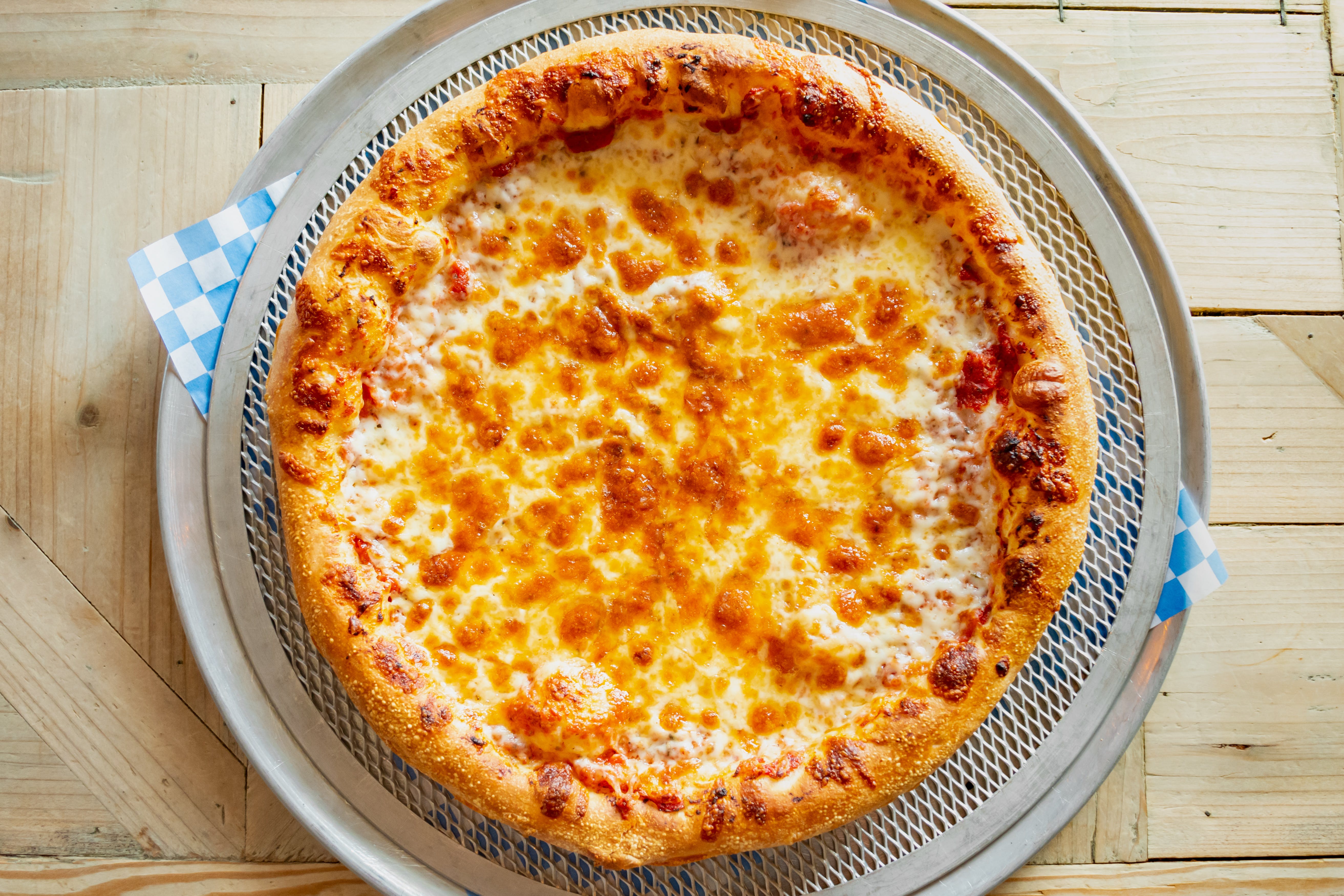 Order Plain Cheese Pizza - Small 10'' food online from Acropolis Pizza & Pasta store, Everett on bringmethat.com