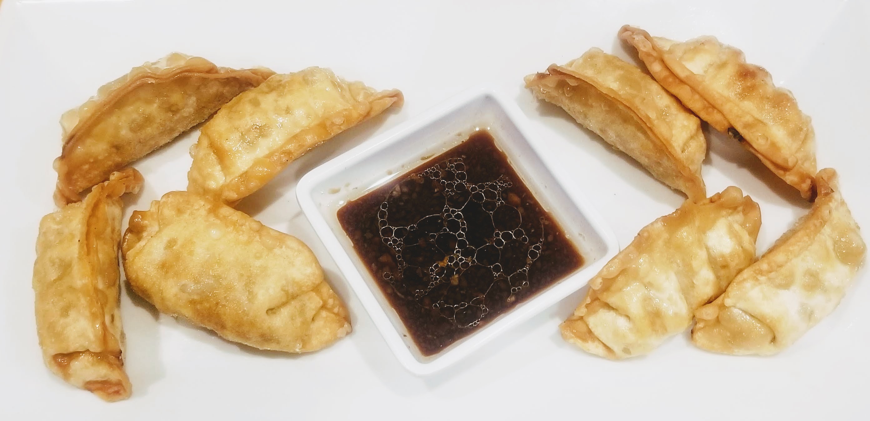 Order 8 Piece Fried Dumplings food online from China Gold store, Austin on bringmethat.com