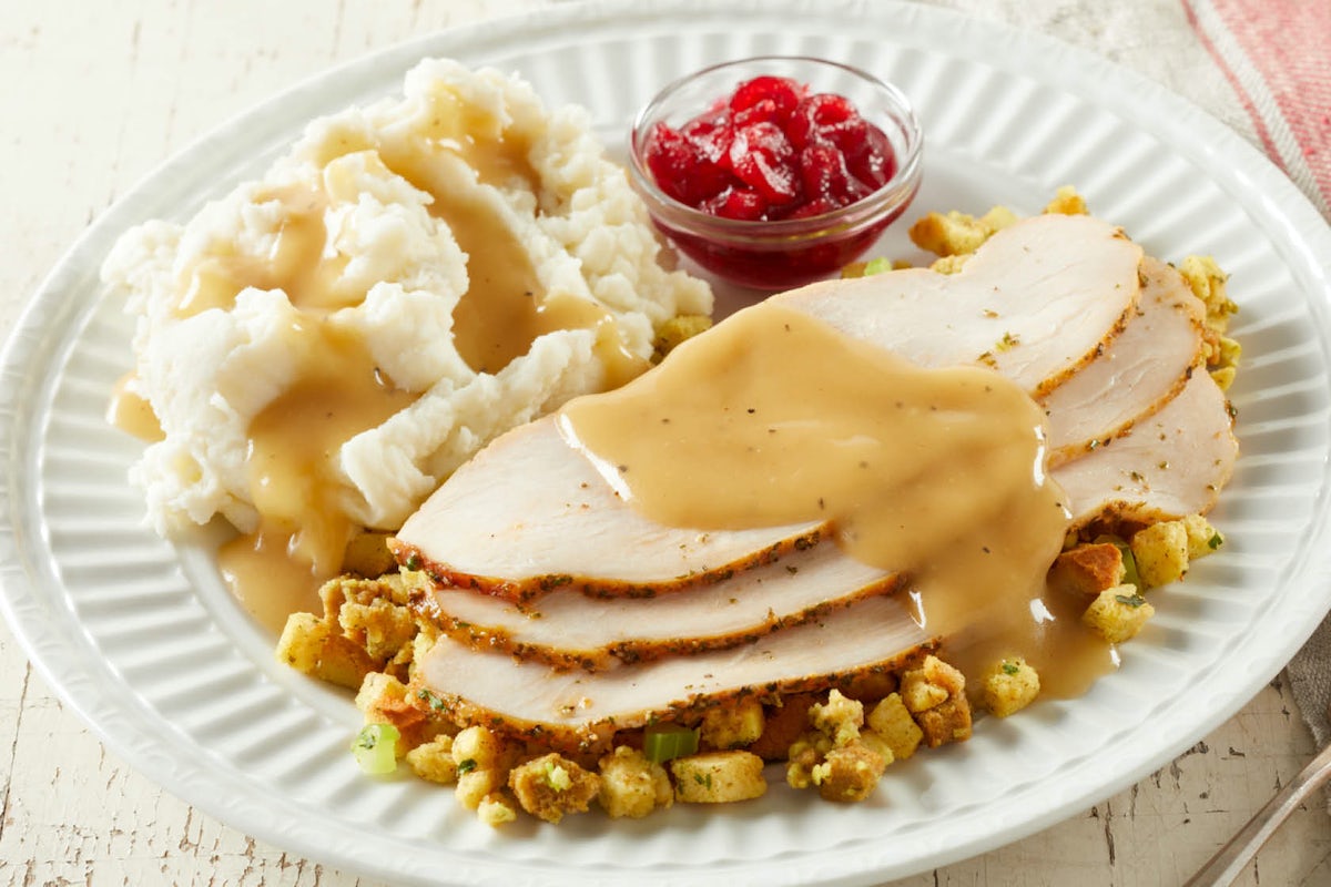 Order Smaller Portion Turkey & Dressing food online from Bob Evans store, South Point on bringmethat.com