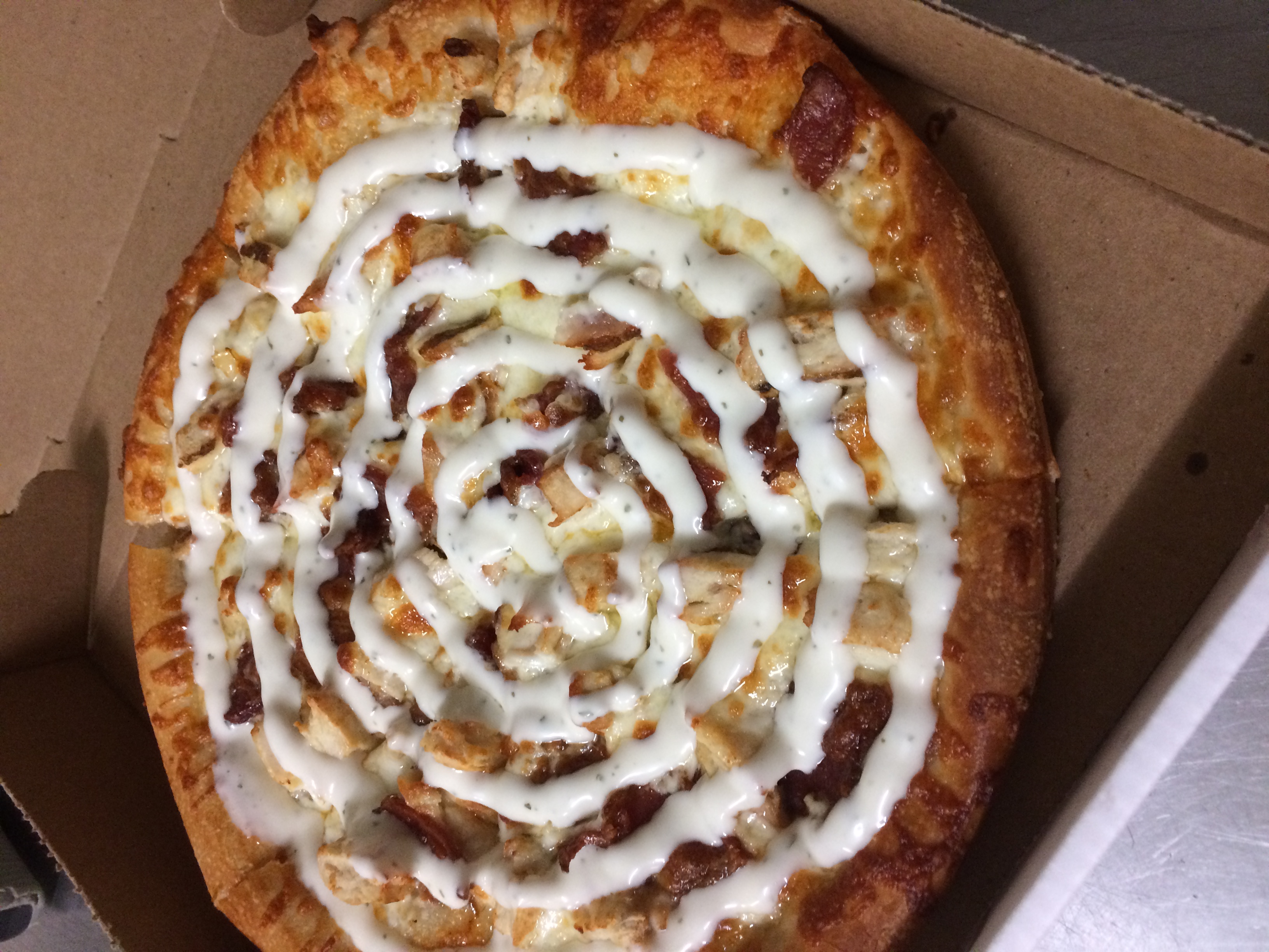 Order Chic, Bacon, Ranch Specialty Pizza food online from Baco's Pizza store, Enfield on bringmethat.com