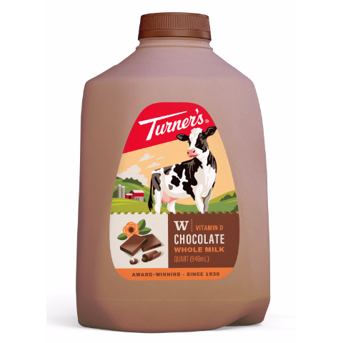 Order Turner's Chocolate Whole Milk 1 Quart food online from 7-Eleven store, Washington on bringmethat.com