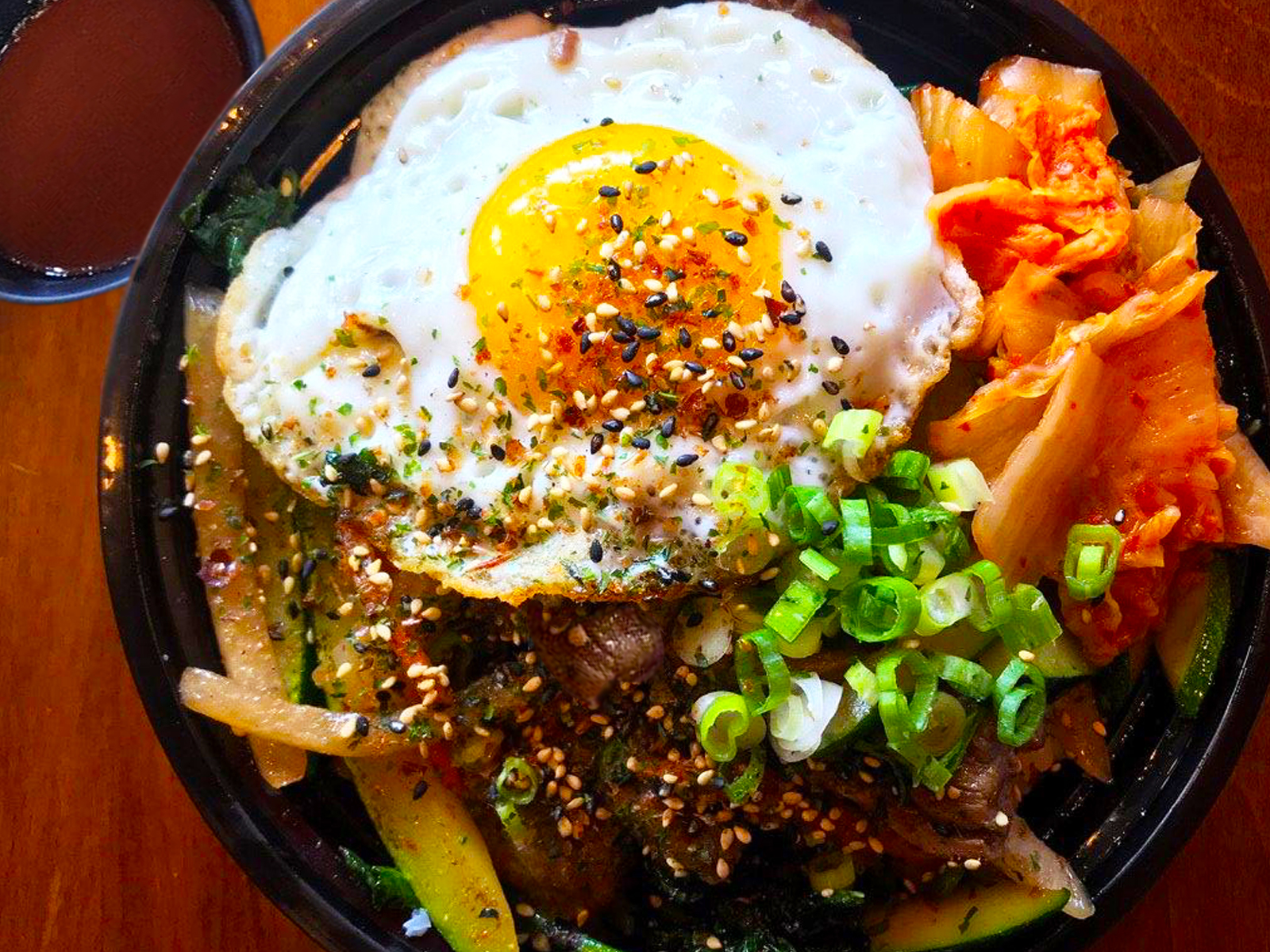 Order R3. Korean Bibimbap with Rice food online from Mojo Ramen store, Brookline on bringmethat.com