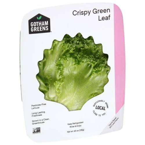 Order Gotham Greens · Crispy Green Leaf Lettuce (45 oz) food online from Jewel-Osco store, Niles on bringmethat.com