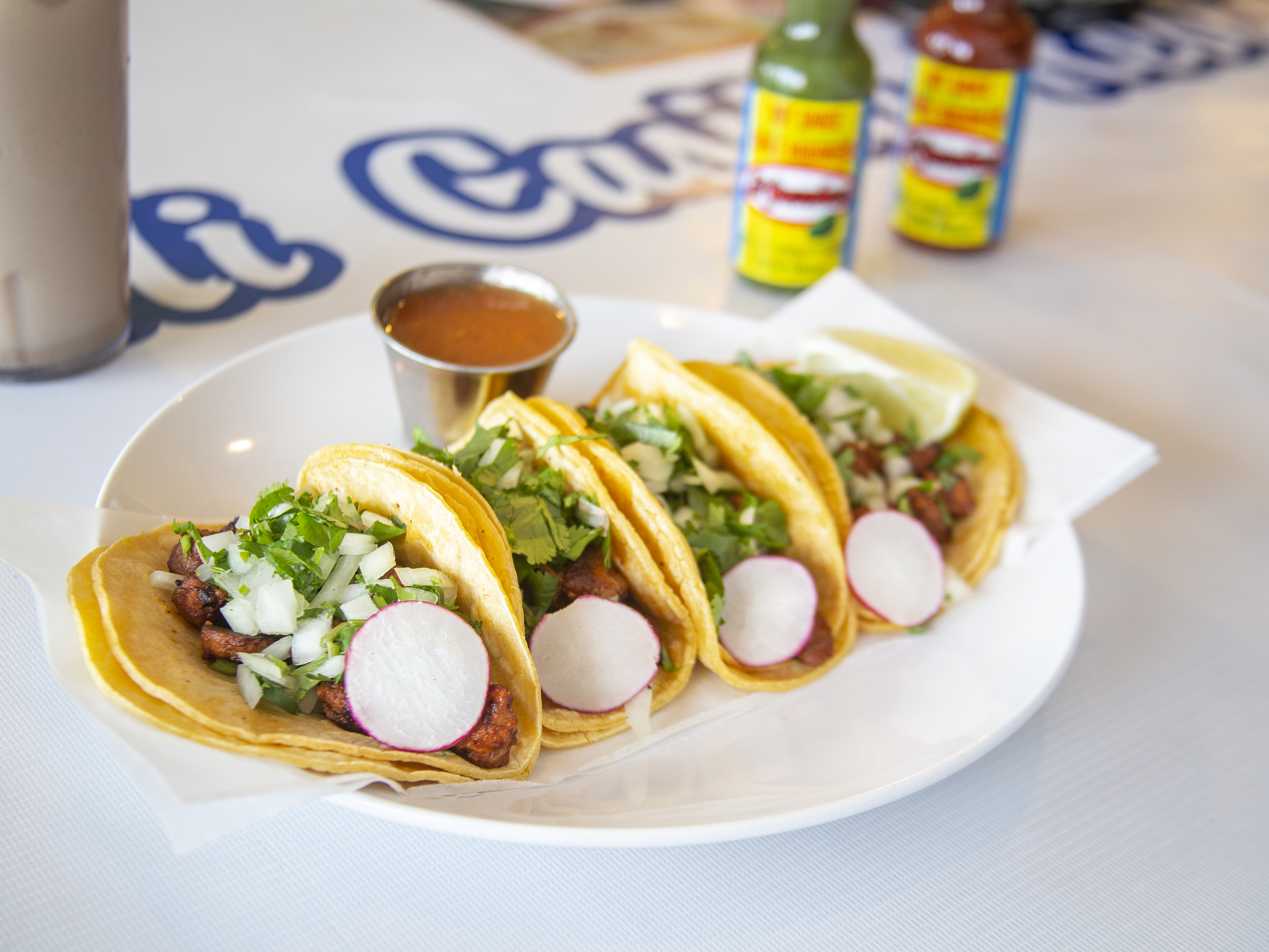 Order 4 Tacos al Pastor food online from Mi Casita store, Charlottesville on bringmethat.com
