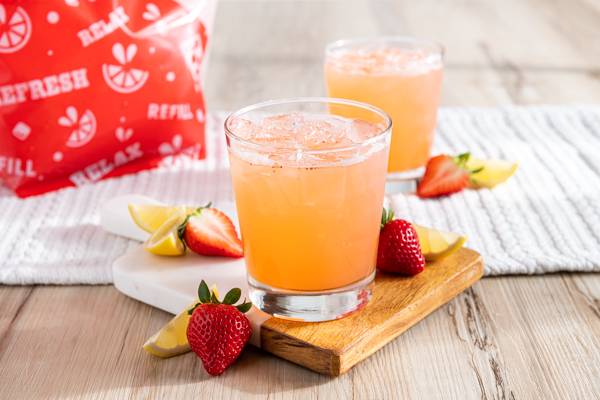 Order Gallon of Strawberry Lemonade food online from Chilis Grill & Bar store, Escondido on bringmethat.com