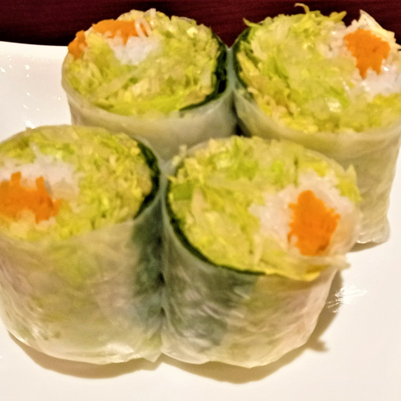 Order A5. Fresh Basil Rolls (Vegetarian) food online from Taste of Asia store, Syracuse on bringmethat.com