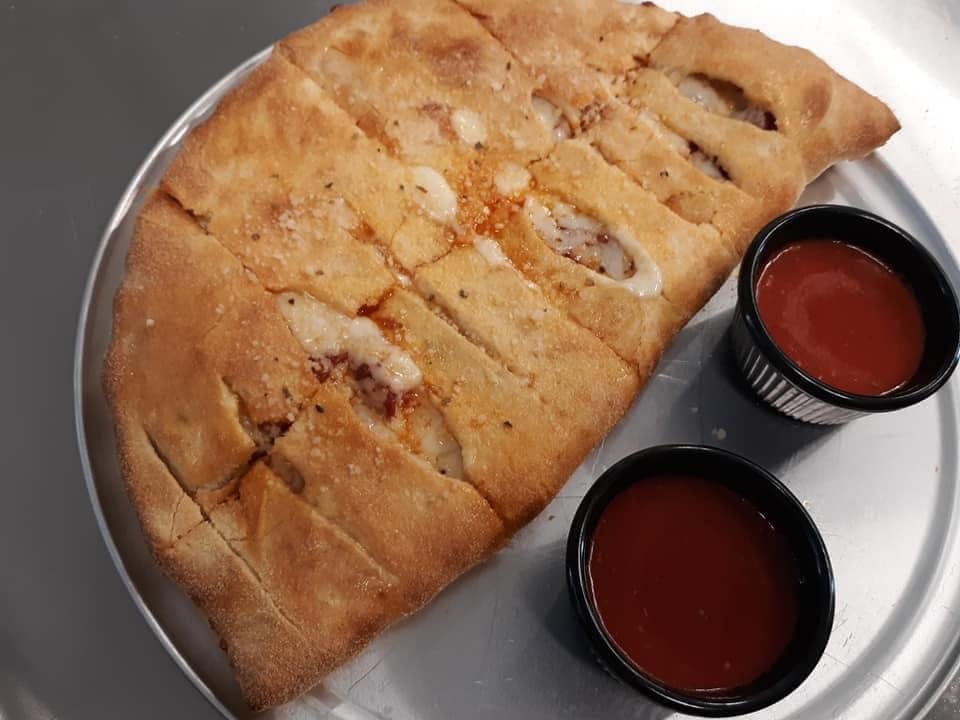 Order Buffalo Chicken Calzone - 10" food online from Twins Pizza store, Dublin on bringmethat.com