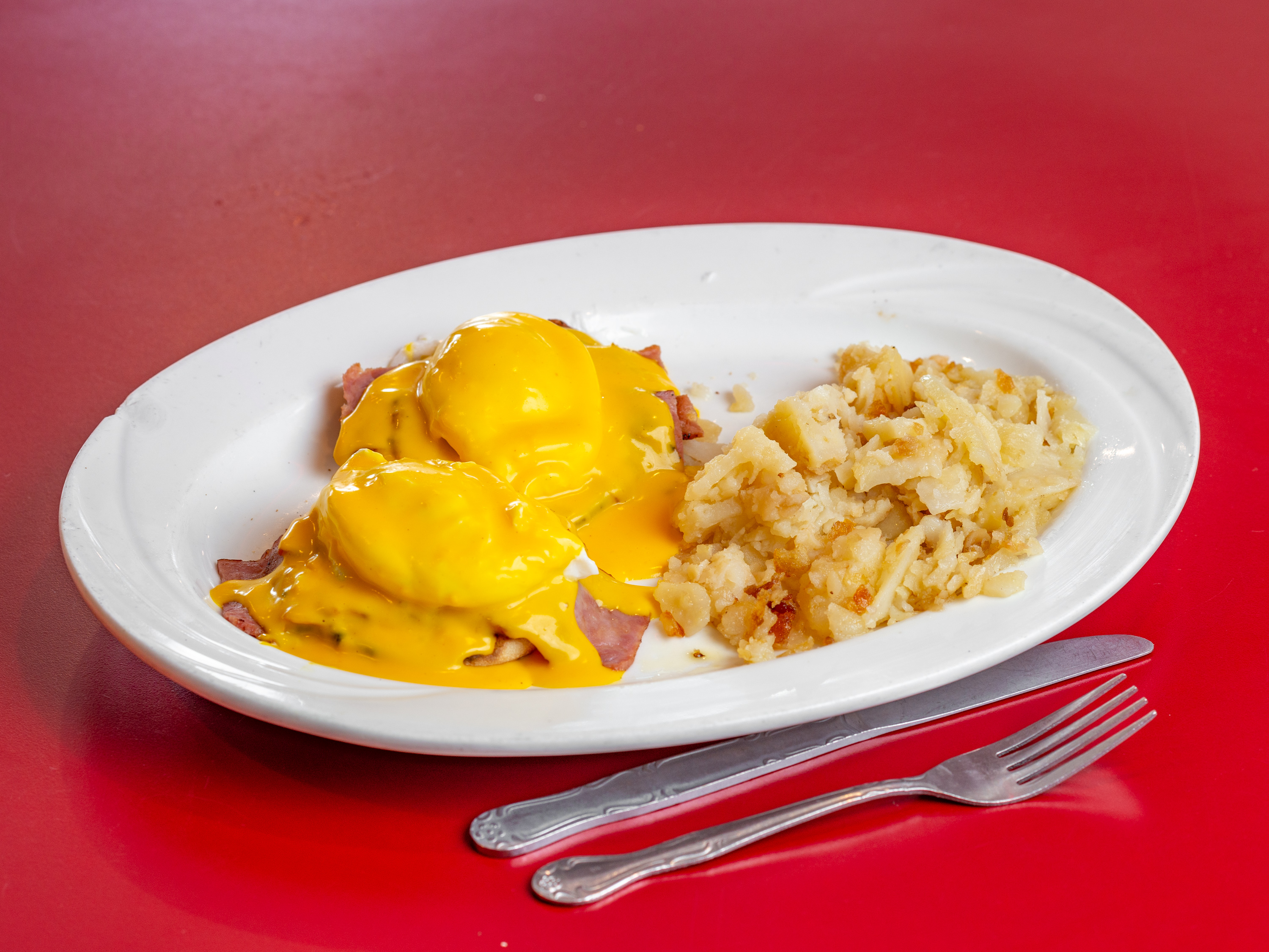 Order Traditional Eggs Benedict food online from Morristown Diner store, Morristown on bringmethat.com