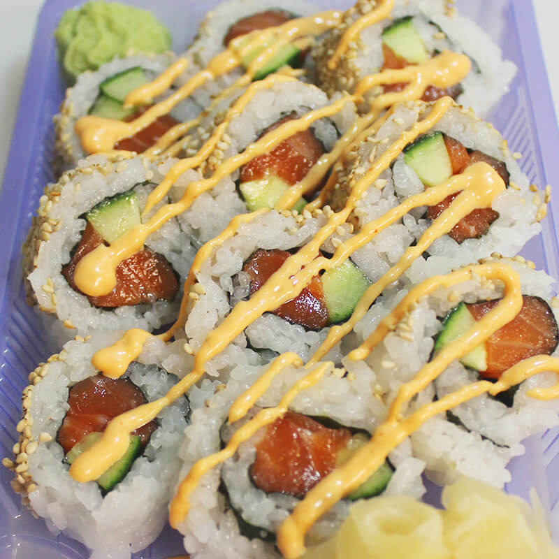 Order Spicy Salmon Classic Rolls food online from Pittsburgh Poke store, Pittsburgh on bringmethat.com